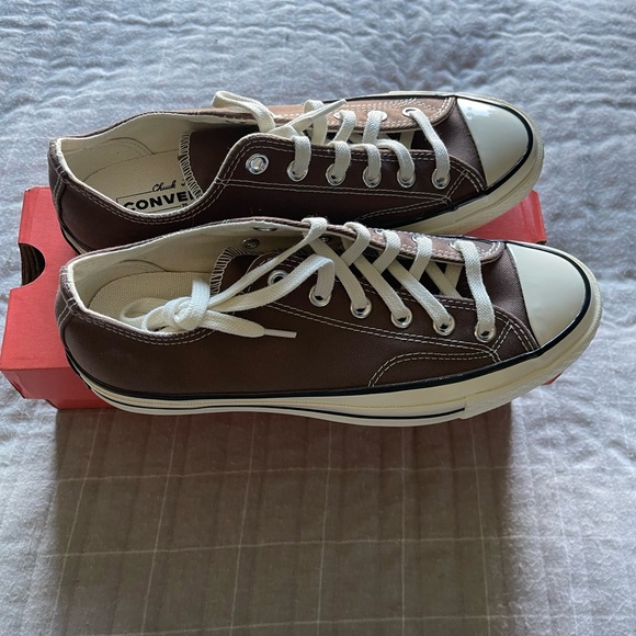 NWT WMNS Brown Converse Chuck Taylor Low Top Size 8 - Picture 10 of 12